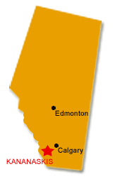Map of Alberta - Kananaskis