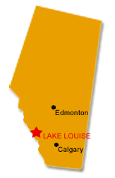 Map of Alberta - Lake Louise
